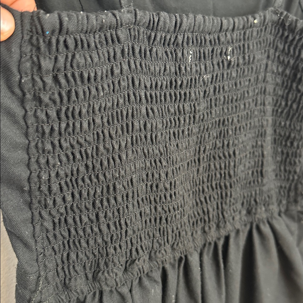 Abercrombie & Fitch Black Smocked Waist Jumpsuit - Picture 11 of 14